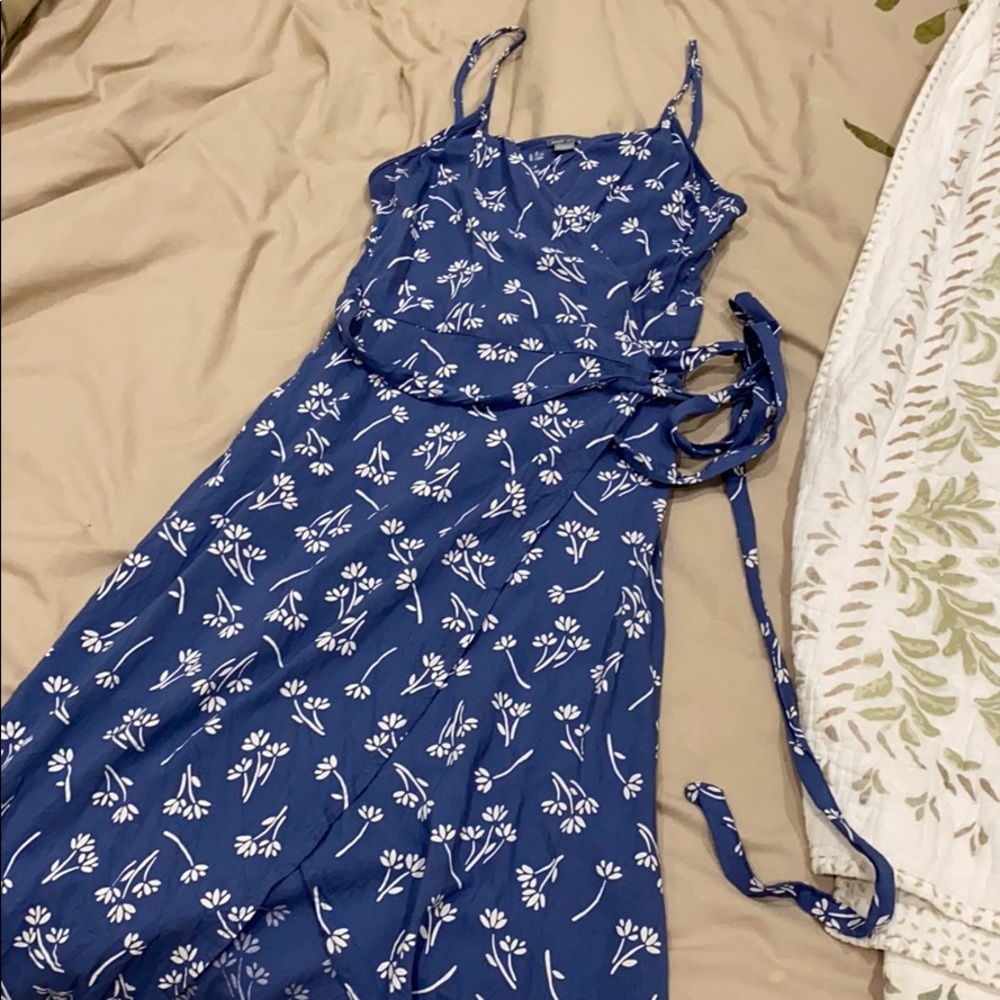 Wrap midi dress